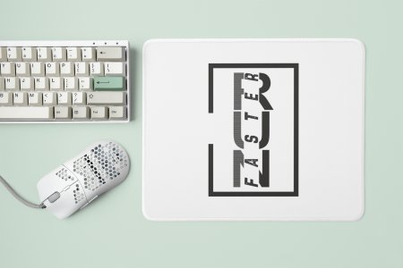 Run Faster Text In New - Designable Printed Mousepads(20cm x 18cm)