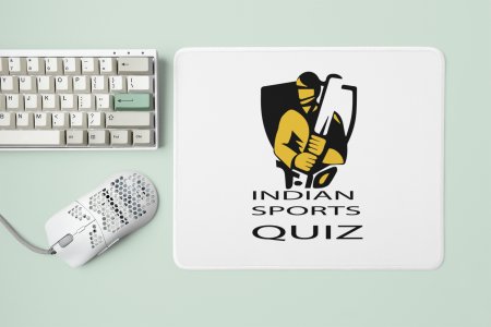 INDIA Sports Quiz - Designable Printed Mousepads(20cm x 18cm)