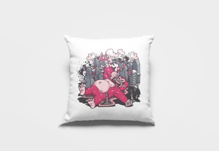 Gorilla Sleeping-Printed Pillow Covers(Pack Of 2)