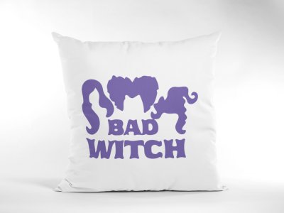 Bad Witch -Violet -Halloween Theme Pillow Covers (Pack Of 2)