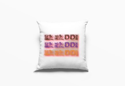 Kabaddi Colour Text -Printed Pillow Covers (Pack Of 2)