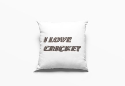 I Love Cricket -Printed Pillow Covers (Pack Of 2)