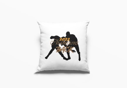 2022 Champions Back -Printed Pillow Covers (Pack Of 2)