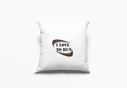 I Love To Run -Printed Pillow Covers (Pack Of 2)