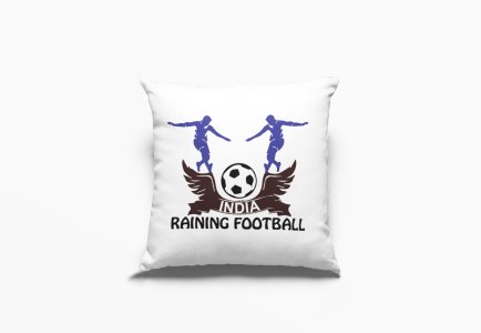 INDIA Raining Football -Printed Pillow Covers (Pack Of 2)