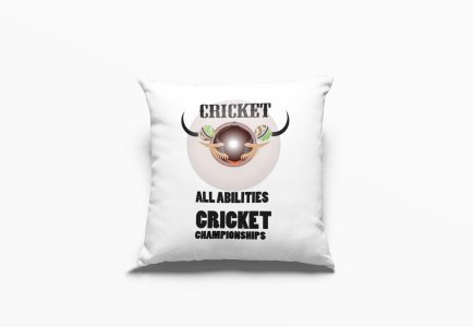 All Abilities Cricket Championships Text -Printed Pillow Covers (Pack Of 2)