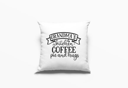 Grandma's Kitchen Coffee Text -Printed Pillow Covers(Pack Of 2)