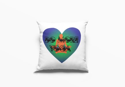 Do More Yoga Text -Printed Pillow Covers(Pack Of 2)