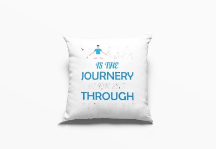 Journey of the self Text -Printed Pillow Covers(Pack Of 2)
