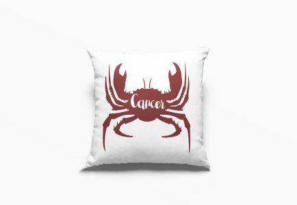 Cancer design (BG Brown) - Printed Pillow Covers(Pack Of 2)