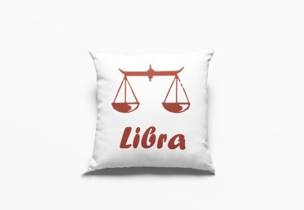 Libra (BG Brown) - Printed Pillow Covers(Pack Of 2)