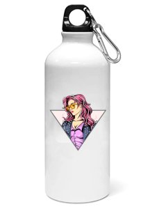 Pink hair girl - Printed Sipper Bottles For Animation Lovers