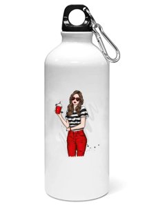Zebra design top girl - Printed Sipper Bottles For Animation Lovers