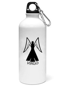 Virgo, Symbol - Zodiac Sign Printed Sipper Bottles For Astrology Lovers