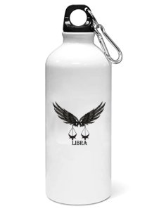 Libra symbol (Text below) - Zodiac Sign Printed Sipper Bottles For Astrology Lovers