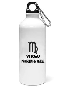 Virgo, protective and logical - Zodiac Sign Printed Sipper Bottles For Astrology Lovers