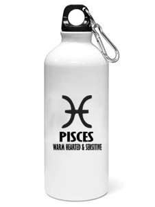 Pisces, warm hearted and sensitive - Zodiac Sign Printed Sipper Bottles For Astrology Lovers