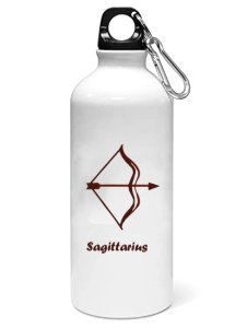 Sagittarius (BG Brown) - Zodiac Sign Printed Sipper Bottles For Astrology Lovers