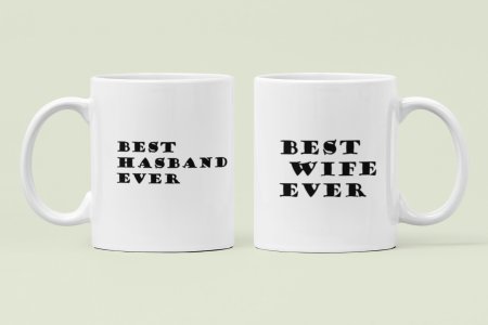 Best Partner Ever - Printed Coffee Mugs For Valentine's Day(Pack Of 2)