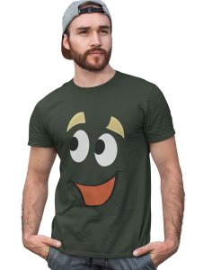 Happy Emoji T-shirt (Green) - Clothes for Emoji Lovers - Suitable for Fun Events - Foremost Gifting Material for Your Friends and Close Ones