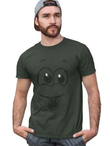 Baby Black Tongue Out Emoji T-shirt (Green) - Clothes for Emoji Lovers - Suitable for Fun Events - Foremost Gifting Material for Your Friends and Close Ones