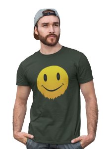 Faded Smile Emoji T-shirt (Green) - Clothes for Emoji Lovers - Suitable for Fun Events - Foremost Gifting Material for Your Friends and Close Ones