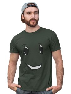 Without Nose Emoji T-shirt (Green) -Foremost Gifting Material for Your Friends and Close Ones