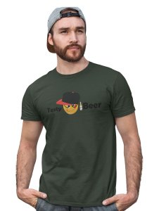 Alcoholic Emoji T-shirt (Green) - Clothes for Emoji Lovers - Suitable for Fun Events - Foremost Gifting Material for Your Friends and Close Ones