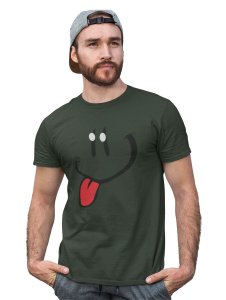 Tougue Twister Emoji T-shirt (Green) - Clothes for Emoji Lovers -Foremost Gifting Material for Your Friends and Close Ones