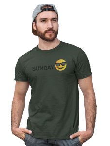 Sunday Look Emoji T-shirt (Green) - Clothes for Emoji Lovers -Foremost Gifting Material for Your Friends and Close Ones