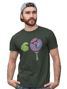 Strong Man in Violet Emoji T-shirt (Green) - Clothes for Emoji Lovers -Foremost Gifting Material for Your Friends and Close Ones