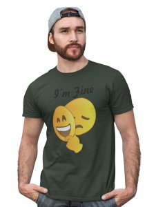 Hidden Feeling Emoji T-shirt (Green) - Clothes for Emoji Lovers -Foremost Gifting Material for Your Friends and Close Ones