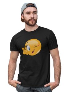 Blink a Wink Emoji T-shirt - Clothes for Emoji Lovers - Suitable for Fun Events - Foremost Gifting Material for Your Friends and Close Ones