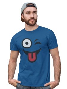 Left Eye Blink Emoji T-shirt - Clothes for Emoji Lovers - Suitable for Fun Events - Foremost Gifting Material for Your Friends and Close Ones