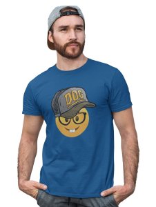 Rabbit Teeth with a Cap Emoji T-shirt (Blue) - Clothes for Emoji Lovers - Suitable for Fun Events - Foremost Gifting Material for Your Friends and Close Ones