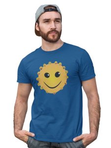 Smiley Face with Many Emoticons T-shirt (Blue) - Clothes for Emoji Lovers - Suitable for Fun Events - Foremost Gifting Material for Your Friends and Close Ones