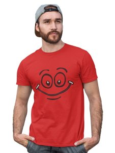 Big Eye Emoji T-shirt (Red) - Clothes for Emoji Lovers - Foremost Gifting Material for Your Friends and Close Ones