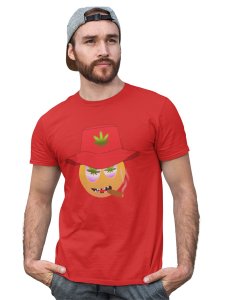 Thug Emoji T-shirt (Red) - Clothes for Emoji Lovers - Foremost Gifting Material for Your Friends and Close Ones