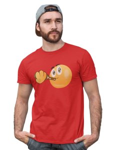 Full Chill Emoji T-shirt (Red) - Clothes for Emoji Lovers - Foremost Gifting Material for Your Friends and Close Ones
