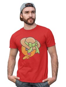 Shy Emoji T-shirt (Red) - Clothes for Emoji Lovers - Foremost Gifting Material for Your Friends and Close Ones
