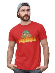 Come On, Cross The Fire Emoji T-shirt (Red) - Clothes for Emoji Lovers - Foremost Gifting Material for Your Friends and Close Ones
