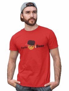 Alcoholic Emoji T-shirt (Red) - Clothes for Emoji Lovers - Foremost Gifting Material for Your Friends and Close Ones