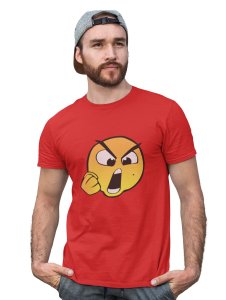 Open Mouth Angry Emoji T-shirt (Red) - Foremost Gifting Material for Your Friends and Close Ones