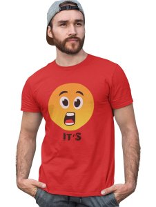 Strange Emoji Blended T-shirt (Red) - Clothes for Emoji Lovers - Foremost Gifting Material for Your Friends and Close Ones