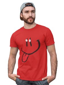 Tougue Twister Emoji T-shirt (Red) - Clothes for Emoji Lovers - Foremost Gifting Material for Your Friends and Close Ones