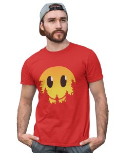 Dissappearing Emoji T-shirt (Red) - Foremost Gifting Material for Your Friends and Close Ones