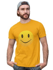 Faded Smile Emoji T-shirt (Yellow) - Clothes for Emoji Lovers - Suitable for Fun Events - Foremost Gifting Material for Your Friends and Close Ones