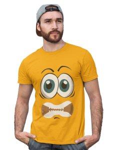 Teeth Blocked Emoji (Yellow) - Clothes for Emoji Lovers - Suitable for Fun Events - Foremost Gifting Material for Your Friends and Close Ones