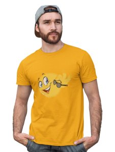 Happy Emoji Removing Glasses T-shirt (Yellow) - Clothes for Emoji Lovers - Suitable for Fun Events - Foremost Gifting Material for Your Friends and Close Ones