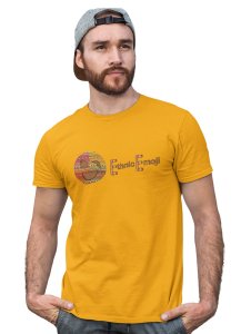 Ethnic Emoji with Patterns Printed T-shirt (Yellow) - Clothes for Emoji Lovers - Suitable for Fun Events - Foremost Gifting Material for Your Friends and Close Ones